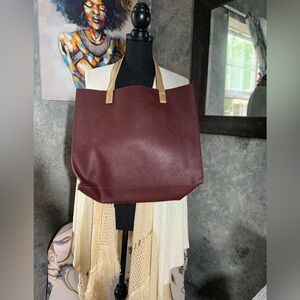 Large Imitation Leather Tote